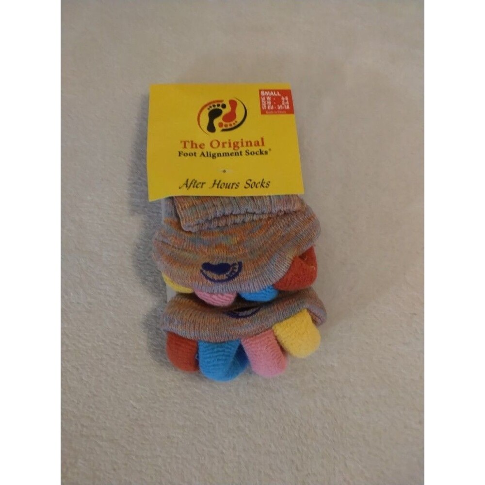 The Original Adult Size Small Unisex Foot Alignment Socks Multicolor Large NWT
